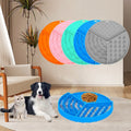 New Multi-Functional Customizable Pet Licking Mat Three-in-One Round Drinking Slow Food Licking Anti-Knock Food Set