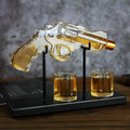 Custom High Quality Crystal Whiskey Decanter Set Square Glass With Stainless Steel Whiskey Stone for Fathers Day Gift
