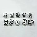 Customized 3D PVC Letters and Numbers Sustainable Perforated  Rubber Patch