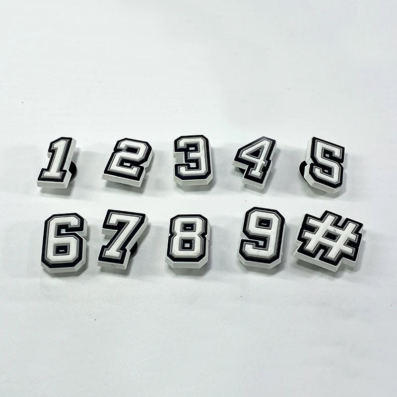 Customized 3D PVC Letters and Numbers Sustainable Perforated  Rubber Patch