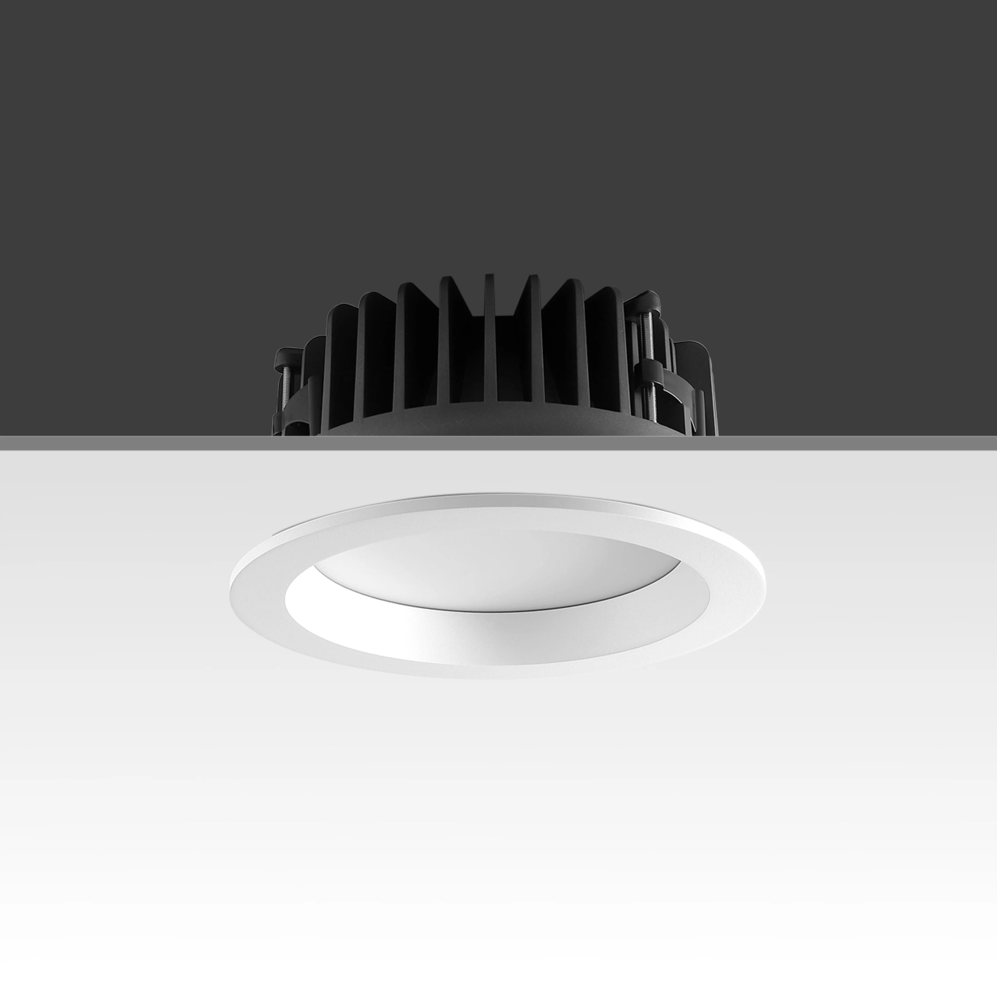 8-Inch Anti-Glare LED Downlight COB Ceiling Embedded Potlights IP44 Rating for Home Office for Engineering Projects
