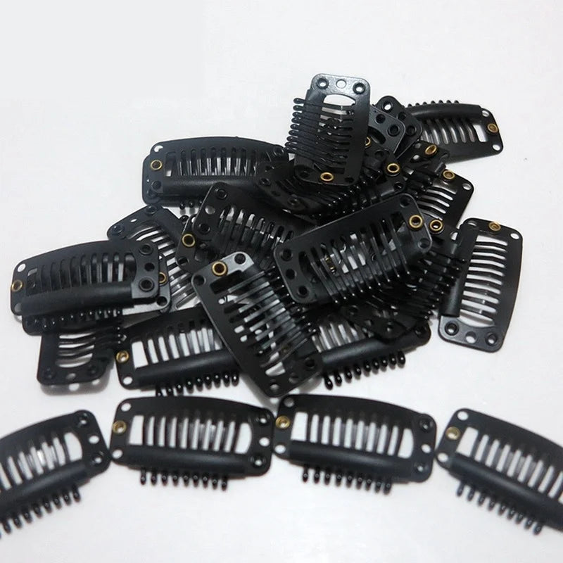 3.2cm 9-tooth Drop-shaped BB Clip Invisible Hair Extension Tool Wig Clip Hair Clips for Wigs Wig Tools
