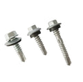 6-20 X 3/8 6.3mm Galvanised Zinc Coated Hex Head Self Drilling Roofing Tek Screws with Rubber Washe for Wood