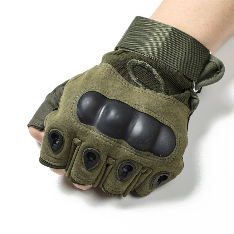 REVIXUN Comfortable Microfiber Tactical Gloves Green/Black/Sand M/L/XL for Outdoor Sports Gym Training & Cycling