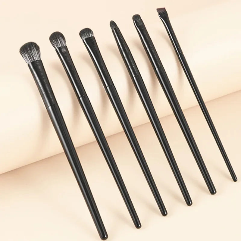 Natural Eye Makeup Brushes Set Eyeshadow Eyebrow Contour Eyeliner Women Eyes Cosmetic Blending Detail Make up Tools