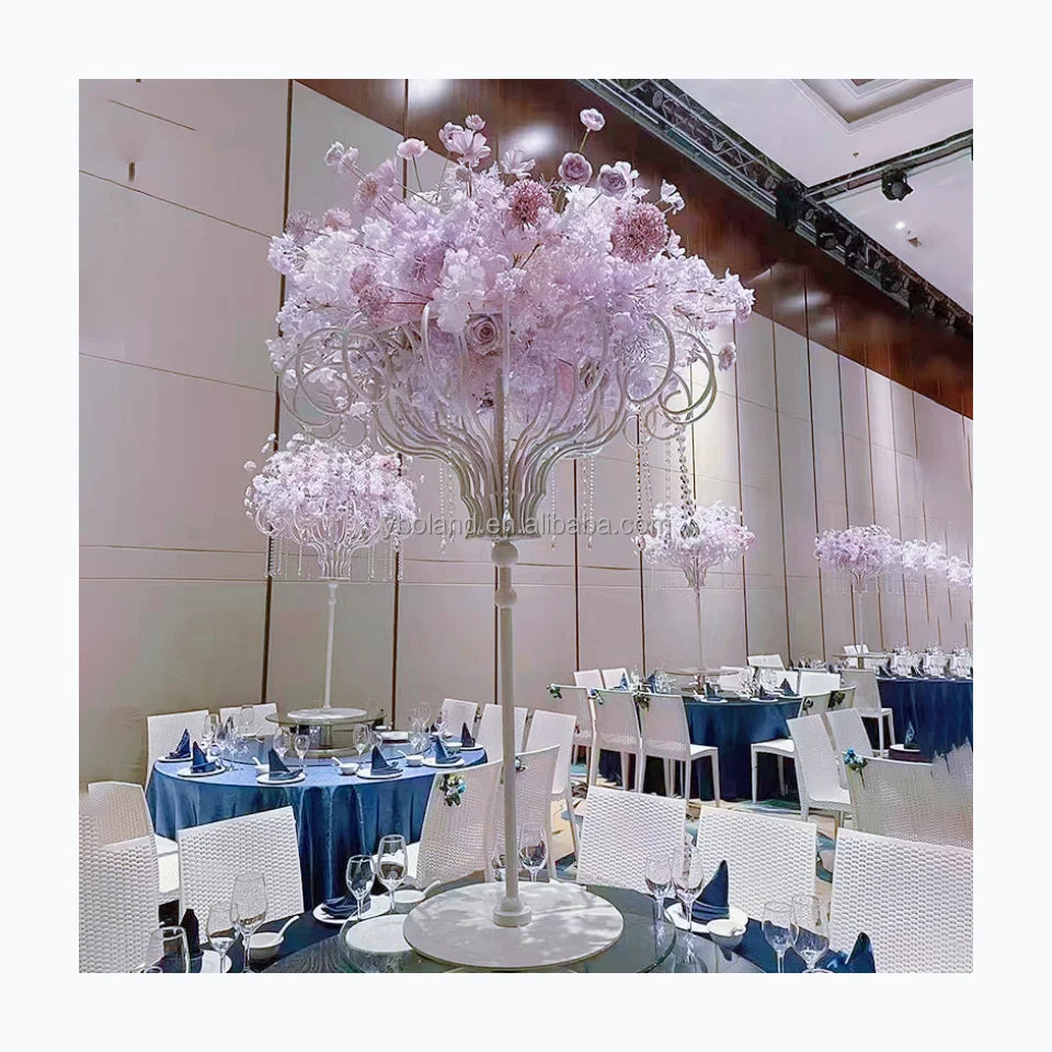E-Z167 2024 Metal Flower Stand Floral Wedding Centerpieces Gold for Wedding Table Decoration