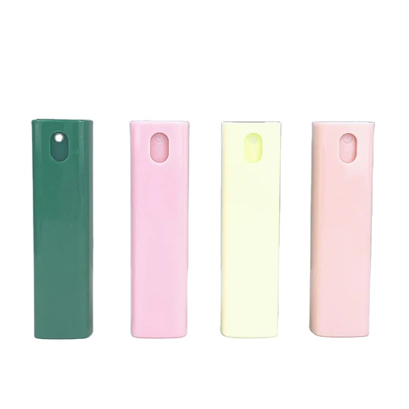 10 ml Portable Rectangle PP Plastic Pump Sprayer Empty Screen Cleaner Fine Mist Spray Bottle Silk Screen Printed Free Sample