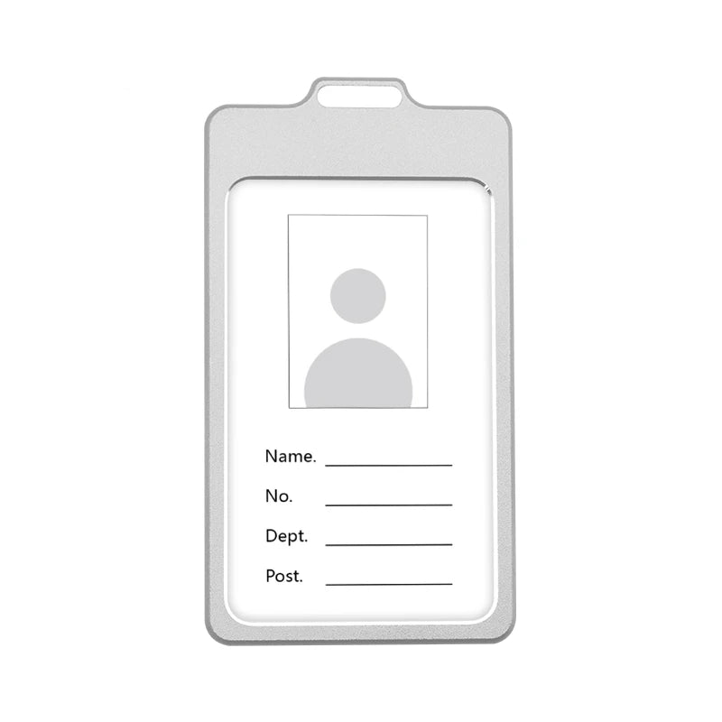 LEBEI Customizable Business Style Aluminum Certificate Card Holder Lanyard with Customizable Logo Metal Material