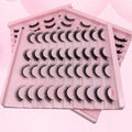 H22 20 Pairs 3D Faux Mink Lashes Natural False Eyelashes Dramatic Fluffy Soft Wispy Volume Cross Reusable Eyelash MaKeup Tools