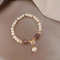 French Retro Style Freshwater Pearl  Pearl Beads Delicate Natural Crystal Stone  for Women Party Jewelry