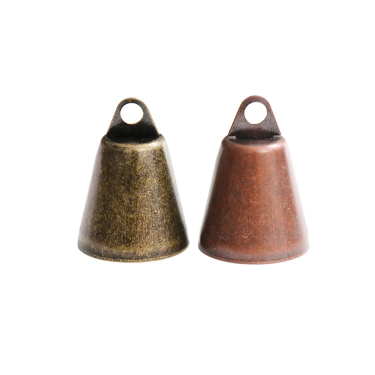Factory Wholesale Pet Bell Bronze Christmas Horn Bells Pendant Ornaments Environmental Protection Retro Opening Father's Day