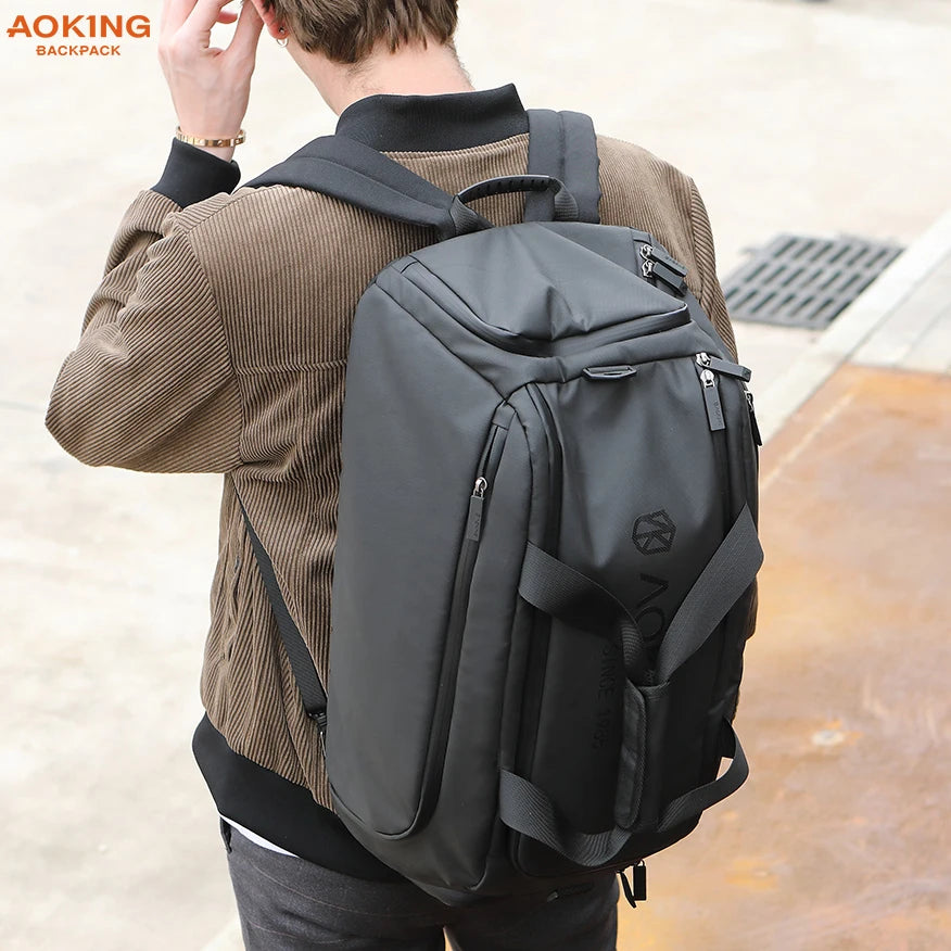 3-in-1 Multi-function Light Weight Waterproof Polyester Unisex Fashion Extra Large Duffle Bag Zipper Shoes Compartment for