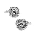 Wholesale Shuttle Love Knot Novelty Cufflinks Custom Mens Suit Shirt Fashion Accessory Wedding Tuxedo Trendy Jewelry Gift Set