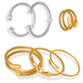 Bohimen Vintage Open Bangles Adjustable Cuff Bangle Crystal Cable Wire Bracelet Gold Plated Stainless Steel Manufacturers