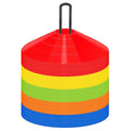 60 Pack PE Agility Soccer Cones with Carry Bag Holder for Training Drills Kid