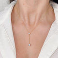 Fulsun Elegant Necklace Pendant Chain Fine Silver 925 Charm Girl Woman Trendy Fine CZ Iced Cubic Zirconia Jewelry