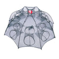 Portable Foldable Shrimp Crab Fishing Net Set Multi-Hole Cast Dip Cage Trap Fyke Net Type with Double Knot Made PA Nylon PP PE
