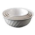 Wholesale Restaurant Serving 8 Inch Large Capacity White Melamine Salad Bowl