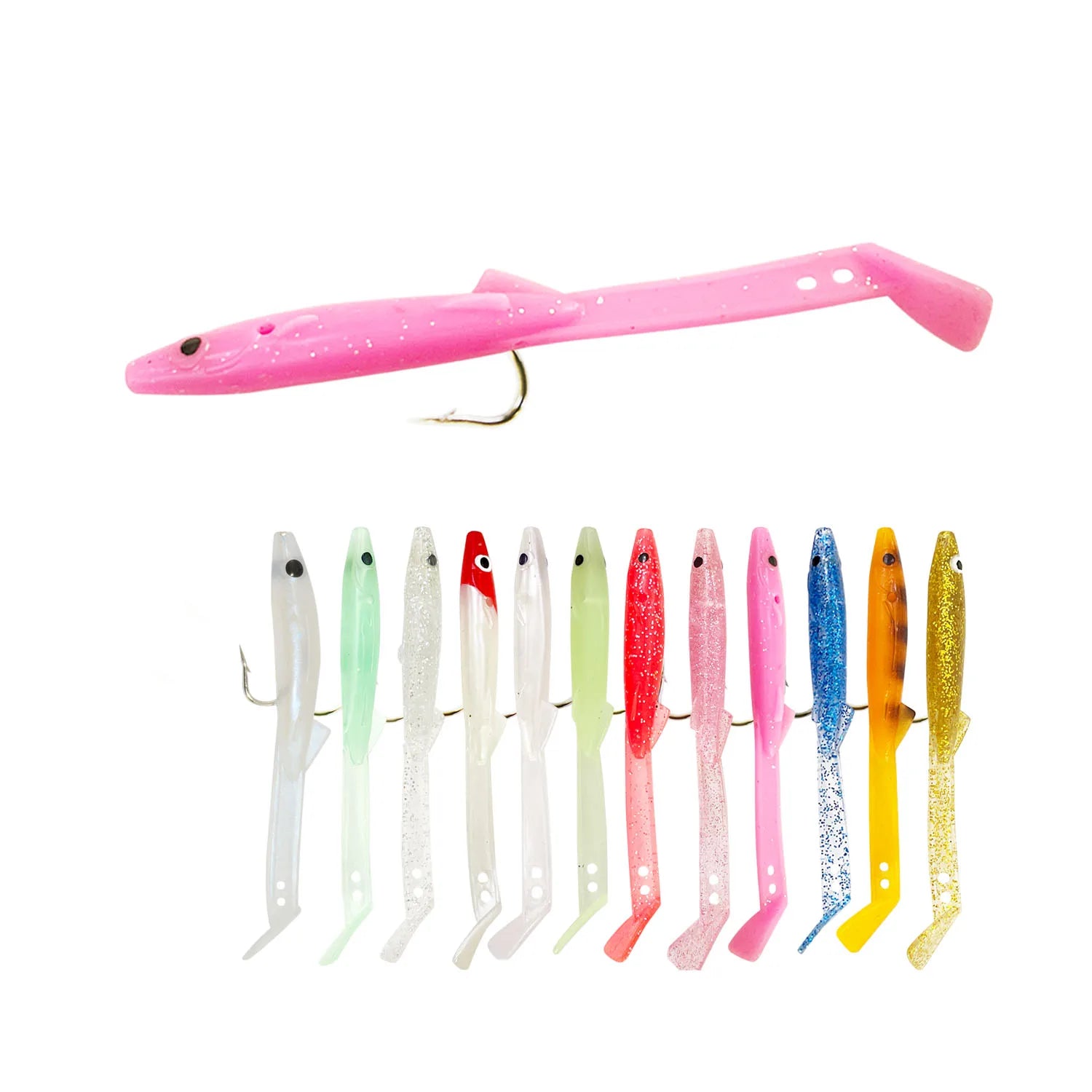 Afishlure Soft Bait Eel 115mm 5.8g 4pcs a Bag Artificial Soft Plastic Lure Saltwater Fishing Tackle Sandeel Lure Fish Lure
