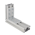 China Manufacturer Rohs Odm Oem Imperial 6359 15 Inches  12 Hole  Cnc Aluminum Corner Bracket for T- Slot Aluminum Profile 10 15