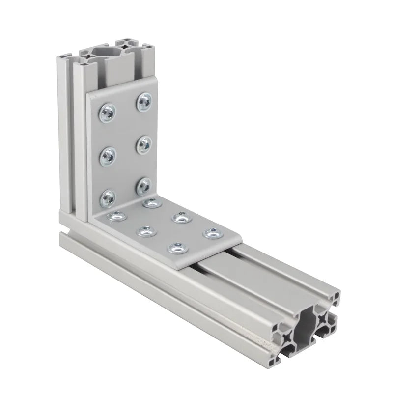 China Manufacturer Rohs Odm Oem Imperial 6359 15 Inches  12 Hole  Cnc Aluminum Corner Bracket for T- Slot Aluminum Profile 10 15