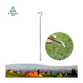 TP3112 Dia4mm*L24cm Zinc Plated Iron Camping Tent Peg Stakes Steel Tent Stakes Metal Ground Long Tent Stakes