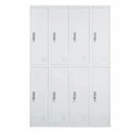 Modern 8 Door Storage Cabinet Metal Wardrobes School Staff Steel Storage Metal Gym Lockers