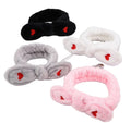 Customized Printing Logo Makeup Soft Plush Hairband Design Cosmetic Towel Headband for Spa