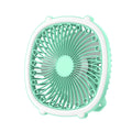 Portable Usb Rechargeable Camping Ceiling Fan Student Table Fan With Led Light Light-weight Low Noise Charging Desk Cooling Fans