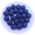 Cheap Dark Purple AB Color 20MM Acrylic Round Gumball Rhinestone Chunky Bubblegum Fashion Beads for Pen Beads Landing Wholesale