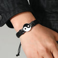 Wholesale Custom Punk Rock and Hiphop Tai-Chi Leather Bracelet Men's Fashion Bangles OEM Options Available
