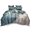 Factory Custom Luxury King Size Comforter Sets Embroidery Fluffy Comforter Set