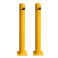Safety Bollard Yellow Powder Coated Safety Parking Barrier Post