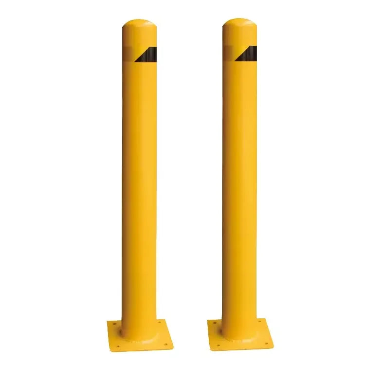 Safety Bollard Yellow Powder Coated Safety Parking Barrier Post