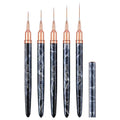 Long Nail Liner Detail Brush Nail Art Manicure Polish Tools 5Pcs/Set  Nail Art Liner Brush Acrylic
