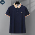 Men's Best Golf s Embroidered Knitted Fabric Short for  Shirts with Nice Button Tee Sleeves