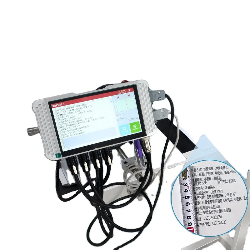 Portable Online TIJ Coding Machine  12.7mm 25.4mm 50.8mm Digital Thermal Inkjet Printer