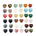 23 * 25MM Jade Crystal Agate Flat Bottom Love Ring Face Patch DIY Necklace Hair Crown Headdress Inlay Accessories