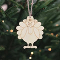 Wood Slice Turkey Ornament-Easter Holiday Supplies Tree Decor Modern DIY Craft From China Zhejiang No Printing