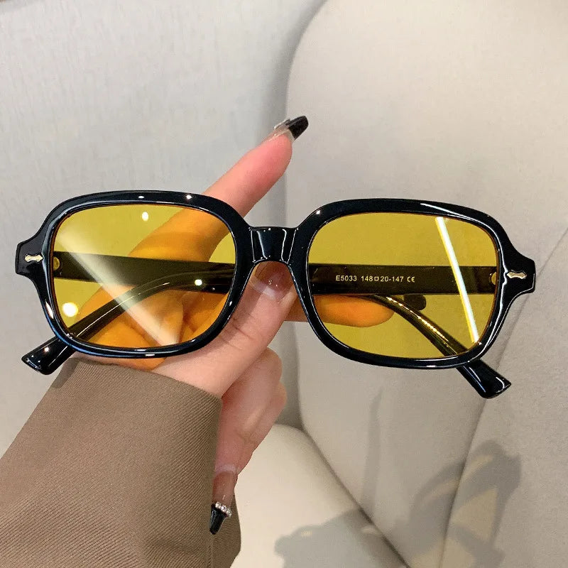951 Retro Square Sunglasses Women Fashion Luxury Brand Gradient Candy Color Shades Sun Glasses Brand Design UV400 Female Shades