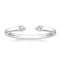 OAHLAN Trendy Fashion Jewelry Open Stackable Round Cut Cubic Zircon Women Copper Ring Engagement Wedding Party Bands Promise