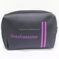 Stylish Lightweight Neoprene Travel Cosmetic Pouch Durable Makeup Bag with Zipper Customizable Gift Bags