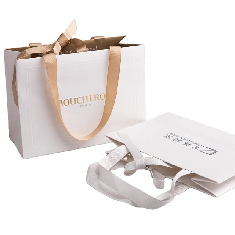 Custom square Paper Bags USA Best Sale Luxury Shopping Bag Folding Gift Bag Customisable