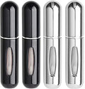 Luxury Portable Glass Atomizer Travel Size Empty Pocket Perfume Refillable Bottle for Mini Spray Aluminum for Lotion Toothpaste