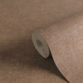 Made in Germany - Solid Wallpaper rolls Brown Pink - Non Woven Vinyl - Wallpaper Textile Structure Home Decor - 1005 x 053 m