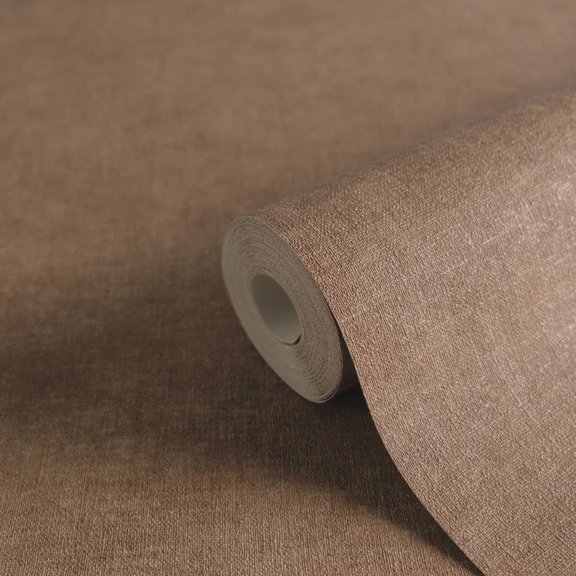 Made in Germany - Solid Wallpaper rolls Brown Pink - Non Woven Vinyl - Wallpaper Textile Structure Home Decor - 1005 x 053 m