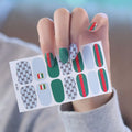 HuiZi New Art Designs Christmas Nail Stickers Manicura Calcomanias