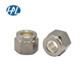 HAL-LOK High-Pressure 316 Stainless Steel Hex Compression Nut and Ferrules Set 1/16'' to 1'' Tube OD Galvanized Finish CLASS 4