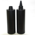 50ml 100ml 120ML 200ml 500ml Black HDPE Bottle  Stock 4oz PE Squeeze Bottle with Twist Cap