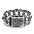 Stainless Steel Six-Character Mantra Beads Simple Leather Rope Bracelet New Fashion Charm Bracelets
